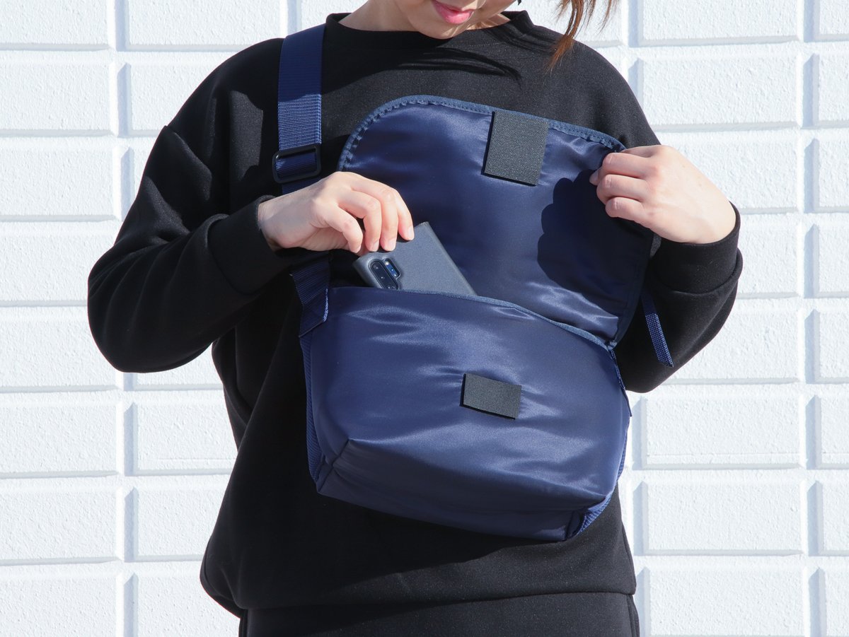 F018 メッセンジャーバッグ S / MA-1 ネイビー | FUKUNARY