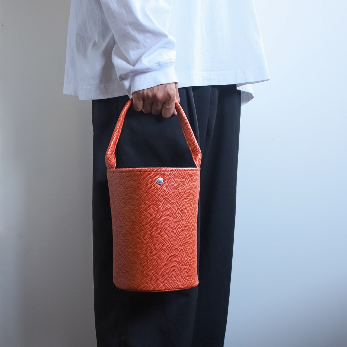 FOLNUA パウンドバッグ ブラウン_ステッチ FOLNUA(フォルニュア)パウンドバッグ ブラウン ステッチ