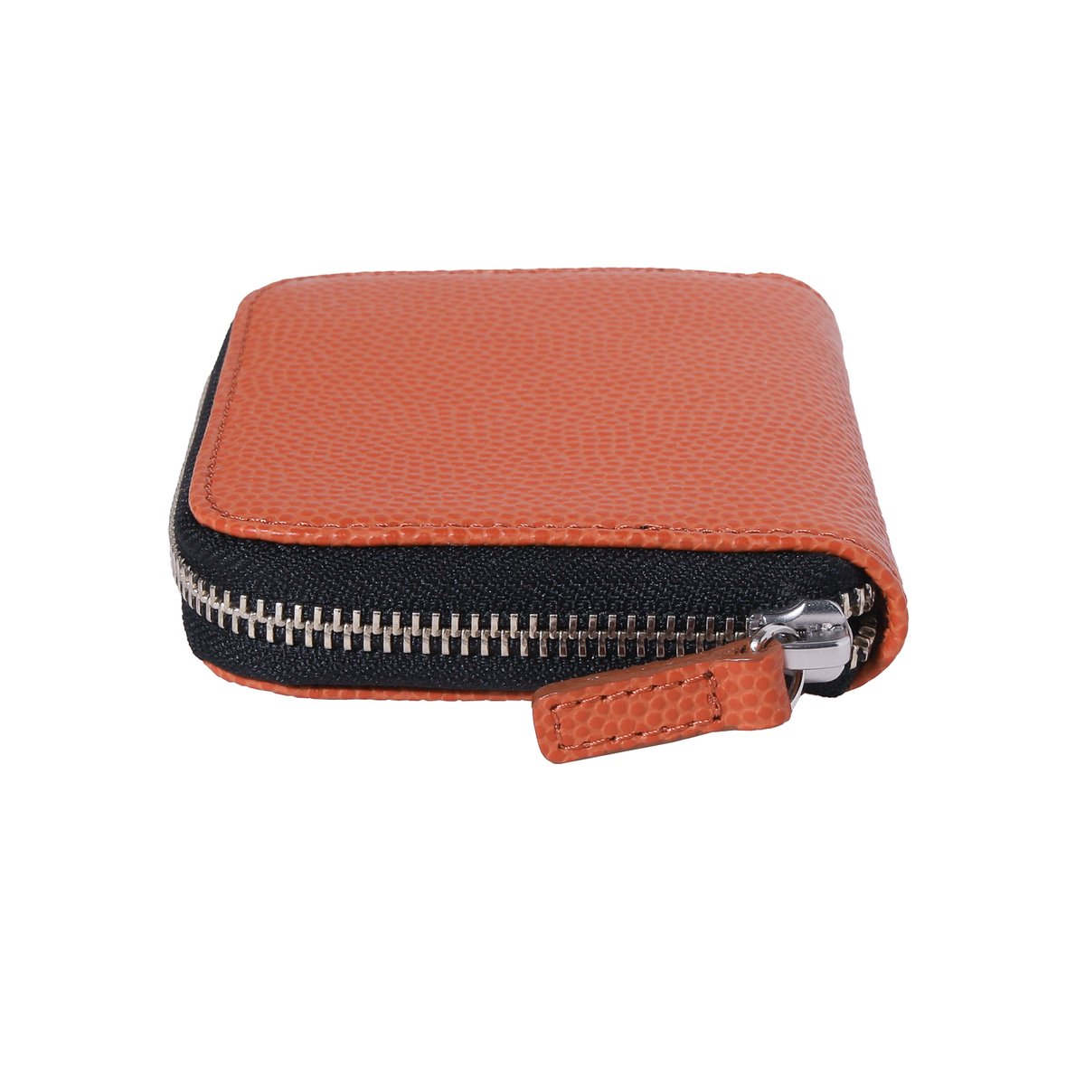 ML074 ミニマム財布(ラウンド) / 本革バスケ オレンジ | FUKUNARY