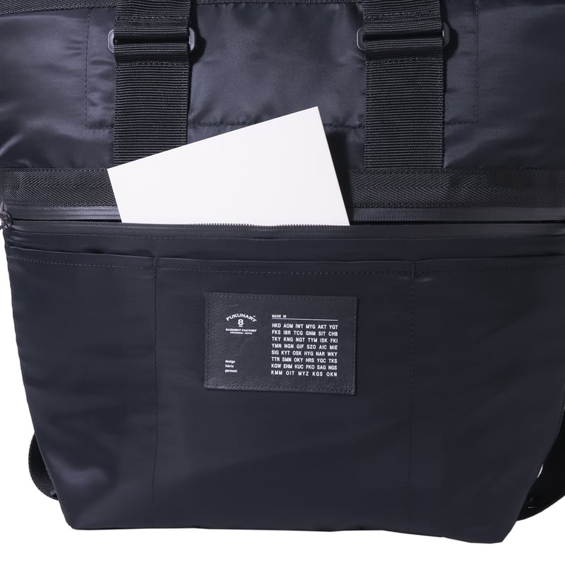 F002 トートバッグ (4WAY) / MA-1 ブラック | FUKUNARY