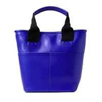 M075  ミニトートバッグ ブルー