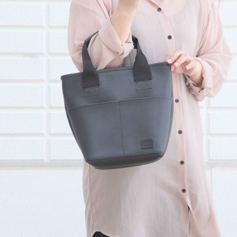 E075 ミニトートバッグ / ブラック | FUKUNARY