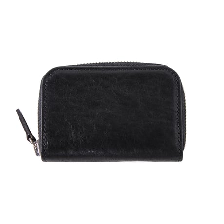 L021 コインパース（ラウンド） / 栃木レザーWコガシ　黒