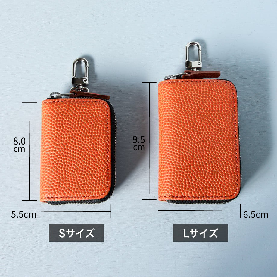 ML131 スマートキーケースL / 本革バスケ オレンジ | FUKUNARY