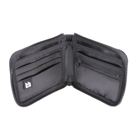 F023 折財布 / MA-1 ブラック
