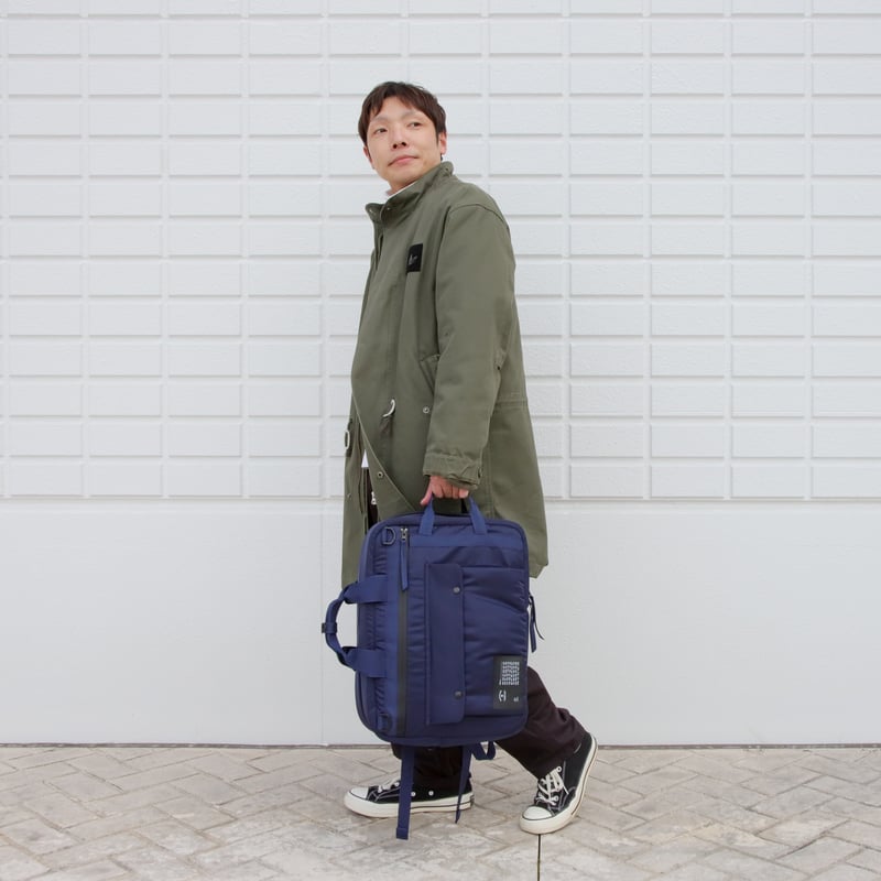 F001 ビジネスバッグ (4WAY) / MA-1 ネイビー | FUKUNARY