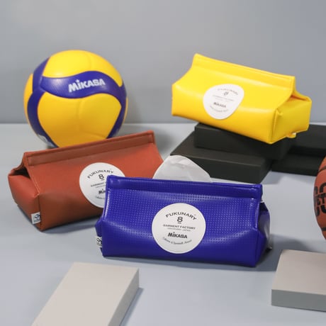 FUKUNARY メッシュデザイン ティッシュボックス イエロー CATEGORY ・ティッシュケース | FUKUNARY