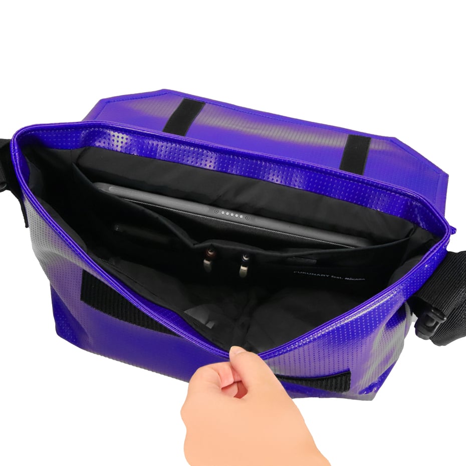 M135 メッセンジャーバッグ ブラウン/ブルー | FUKUNARY