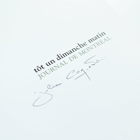 Julien Coquentin: Tôt un dimanche matin