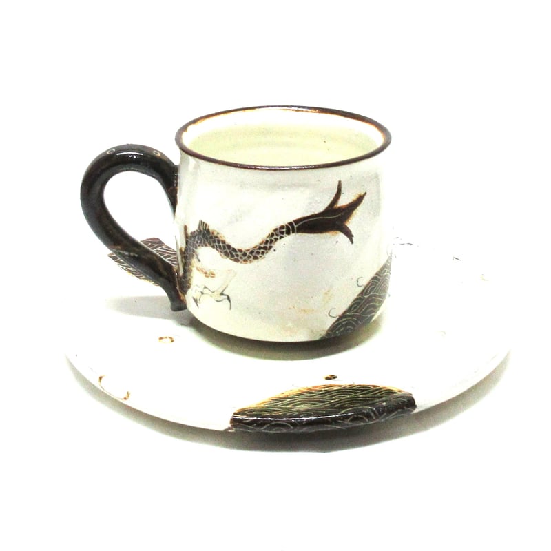 化粧搔落龍文コーヒー碗《S飲2e30》 | ohshimagama