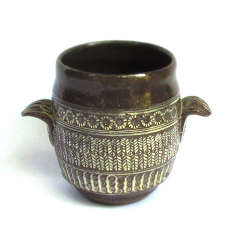 申相浩作 三島手花入 申相浩作 三島手花入