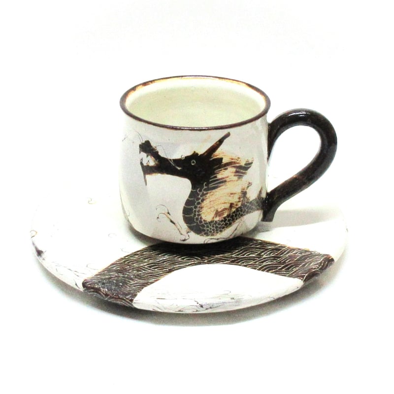 化粧搔落龍文コーヒー碗《S飲2e30》 | ohshimagama