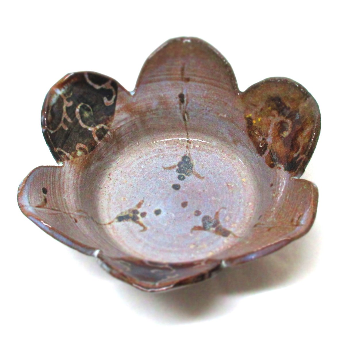 銹絵草文割山椒《S鉢1s1》 | ohshimagama