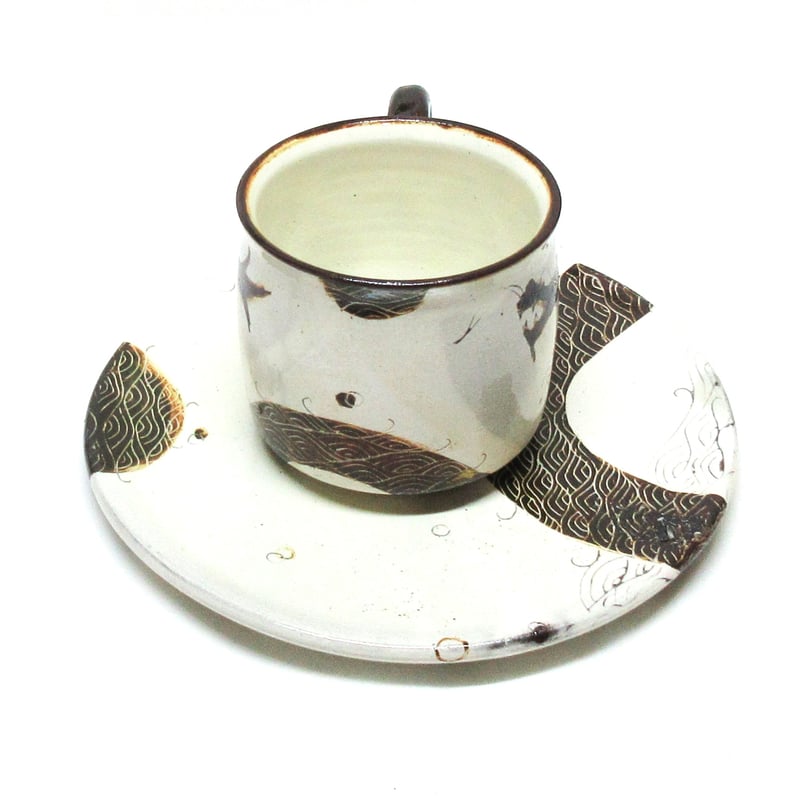 化粧搔落龍文コーヒー碗《S飲2e30》 | ohshimagama