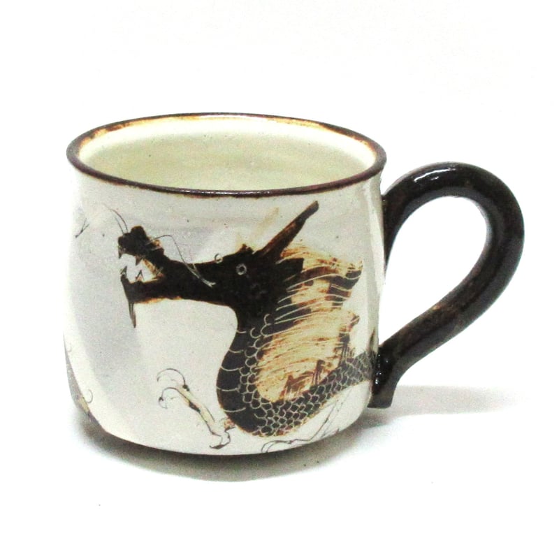 化粧搔落龍文コーヒー碗《S飲2e30》 | ohshimagama