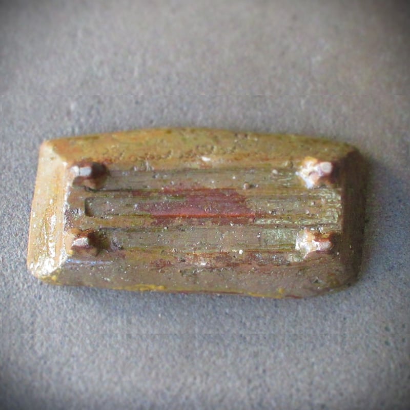 焼き締め魚文長皿《S皿3y2》 | ohshimagama