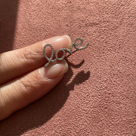 'love myself' diamond earcuff　K14PG