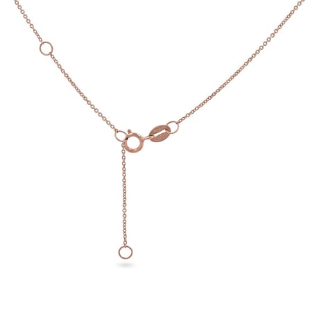 streamline diamond pawe minimum necklace K14PG