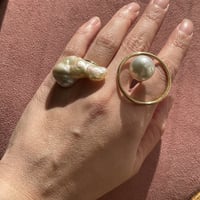 Baroque Pearl big fish ring