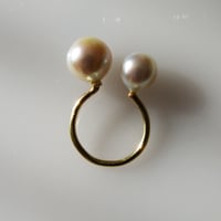 Twin Pearl Ring(MED)-Akoya pearl