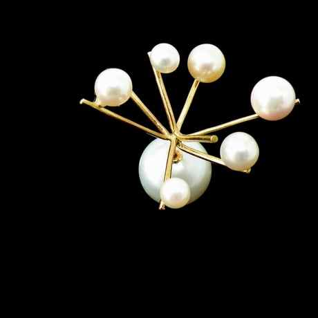Hanabi pierce w/ Southsea Pearl catch 750YG