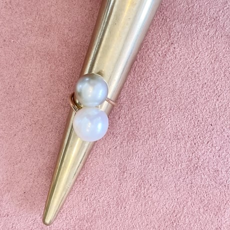 Big snowman Southsea pearl ring
