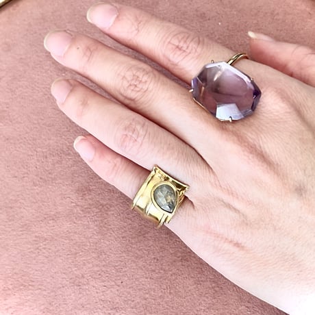 Salt'n Pepper Old rosecut Diamond ring