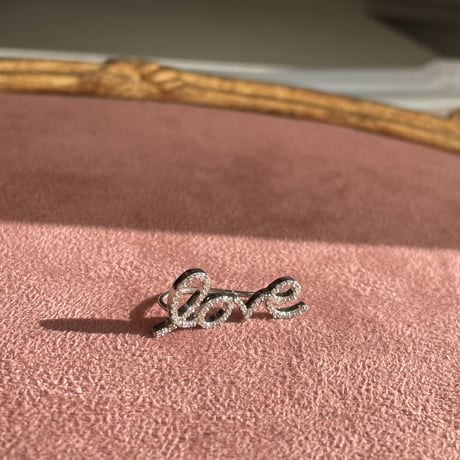 'love myself' diamond earcuff　K14PG