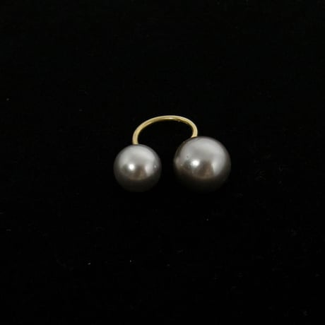 Twin Pearl Ring(LRG) - Southsea pearl
