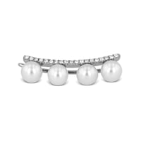 Icicles Diamond and pearl ear climber  K14WG