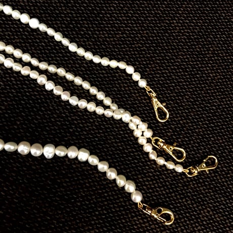 Freshwater baroque Pearl necklace/mobile strap 120cm