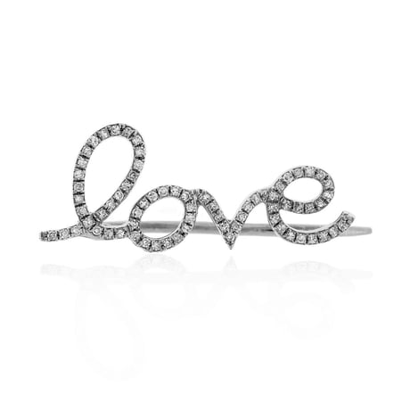 'love myself' diamond earcuff　K14PG