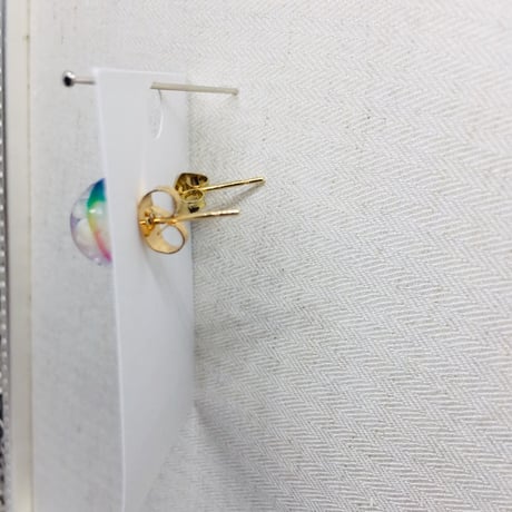 ドライフラワーのピアス