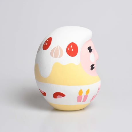 ハッピーバースデイだるま　ピンク　Mサイズ