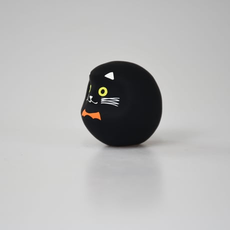 ハロウィンだるま　黒猫　S