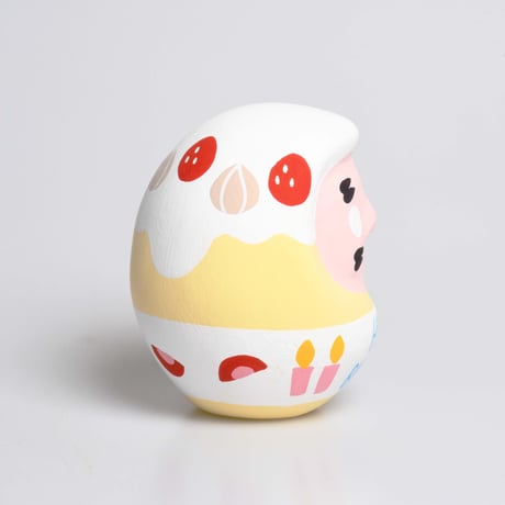ハッピーバースデイだるま　ブルー　Mサイズ