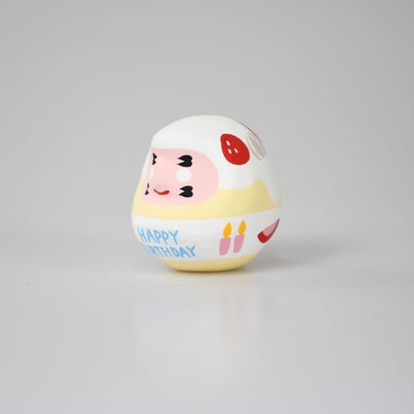 ハッピーバースデイだるま　ブルー　S