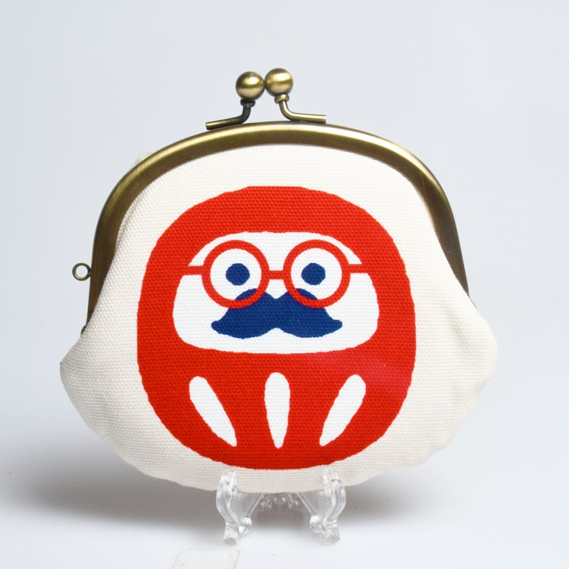 まるるたまま がま口 「まるだるま」白 | 白河だるま総本舗