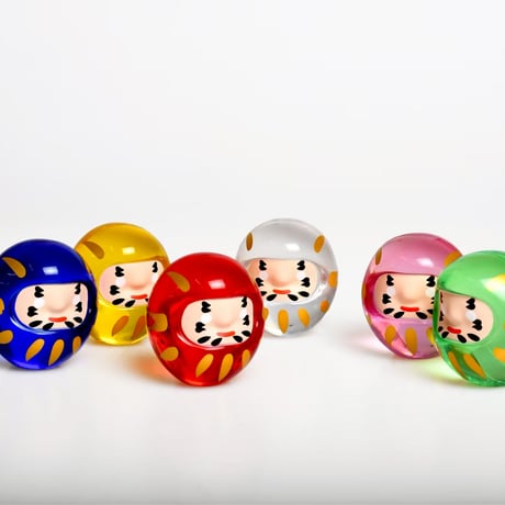 クリスタルだるま（大）全6色セット