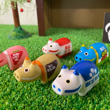 白河だるま　赤べこ　桜ベコと檸檬ベコ　２個セット　新品 酪王まめべこシリーズ 5種類 | 白河だるま総本舗