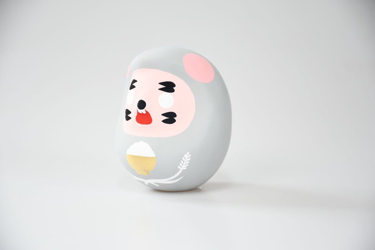 ねずみだるま 干支だるま「ネズミ」 M | 白河だるま総本舗