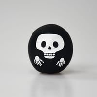 ハロウィンだるま　がいこつ　S　黒