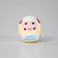 ハッピーバースデイだるま　ブルー　S