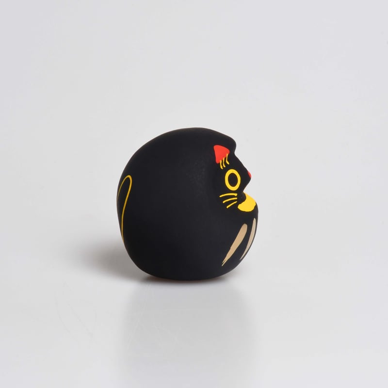 黒猫だるま Sサイズ | 白河だるま総本舗
