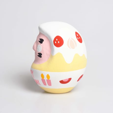 ハッピーバースデイだるま　ピンク　Mサイズ