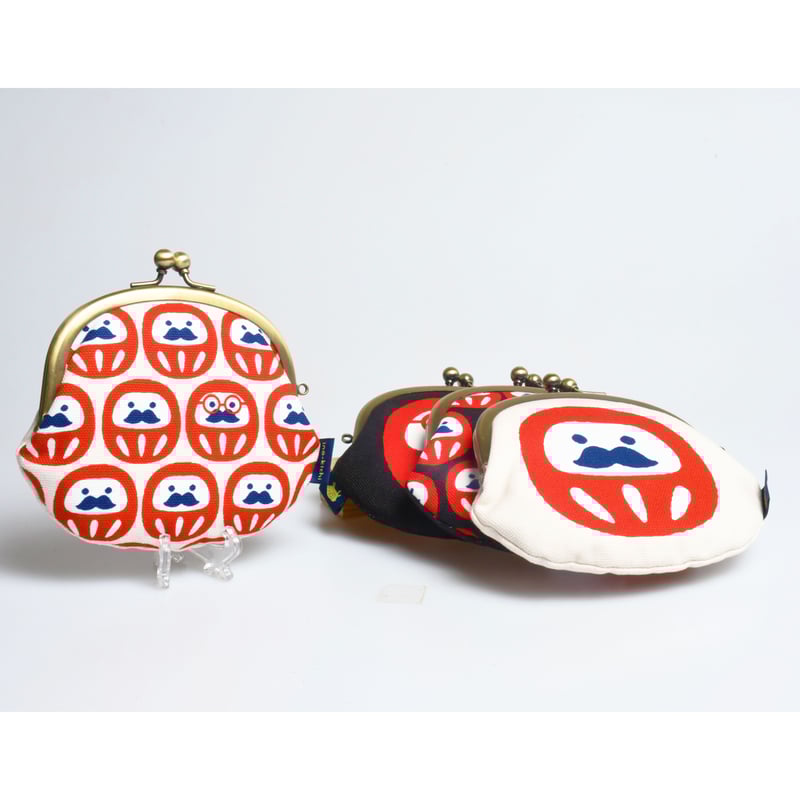 まるるたまま がま口 「まるだるま」白 | 白河だるま総本舗