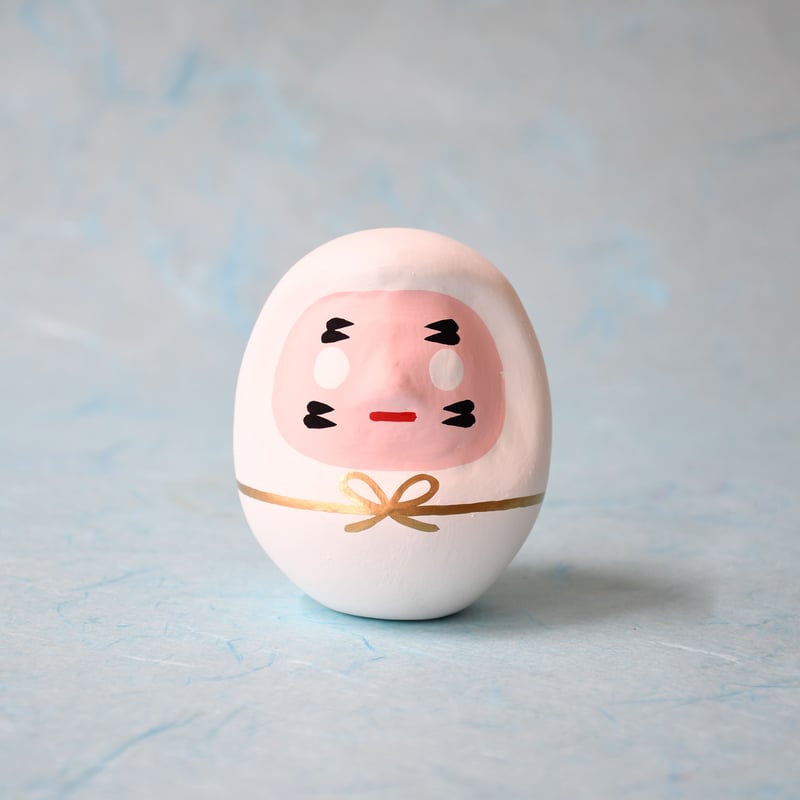 無料文字入れ！】お祝いのしだるま 白 M | 白河だるま総本舗