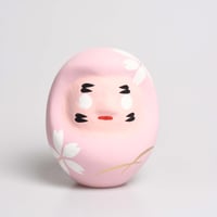 桜だるま　ピンク　Mサイズ