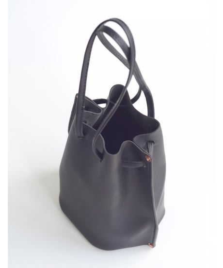 GUIDI CALF GRAY リヴェット巾着