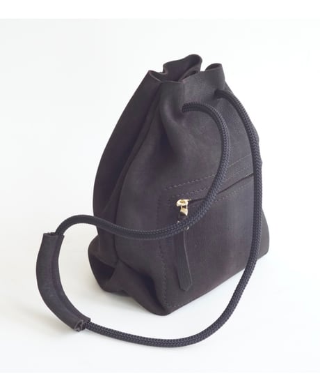KUDU D.brown 巾着　L